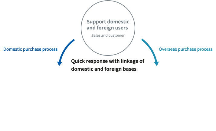 Domestic purchase process, Overseas purchase process